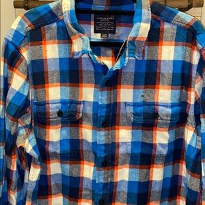 NWT Men’s A. E.Button Down Flannel Plaid Shirt. XL